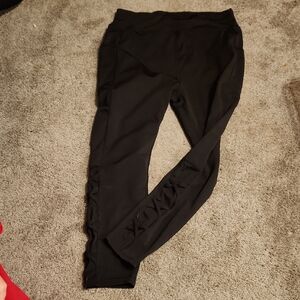 POP Fit Black Leggings with Side Detail